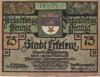 Erkekenz - Stadt - 22.8.1921 - 75 Pfennig 