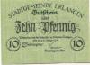 Erlangen - Stadt - 29., 31.10.1918 - 10 Pfennig 