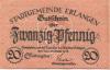 Erlangen - Stadt - 29., 31.10.1918 - 20 Pfennig 