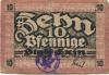 Exin (heute: PL-Kcynia) - Stadt - 1.11.1918 - 1.4.1921 - 10 Pfennig 