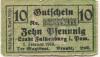 Falkenburg (heute: PL-Zlocieniec) - Stadt - 1.2.1919 - 1.4.1921 - 10 Pfennig 