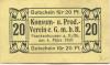Frankenhausen - Konsum- und Produktiv-Verein - 4.3.1920 - 20 Pfennig 