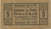 Frankenhausen - Konsum- und Produktiv-Verein - 9.11.1920 - 5 Pfennig 