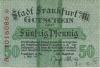 Frankfurt - Stadt - 1.5.1917 - 50 Pfennig 