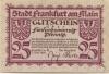 Frankfurt - Stadt - 1.11.1919 - 25 Pfennig 