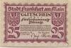 Frankfurt - Stadt - 1.11.1919 - 25 Pfennig 