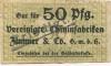 Frankfurt - Zimmer & Co GmbH, Vereinigte Chininfabriken, chemisch-pharmazeutische Produkte, Darmstädter Landstr. 46 - -- - 50 Pfennig