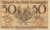 Fraustadt (heute: PL-Wschowa) - Stadt - -- - 50 Pfennig 