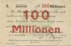 Freiberg - Stadt - 25.9.1923 - 100 Millionen Mark 