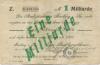 Freiberg - Stadt - 4.10.1923 - 1 Milliarde Mark 