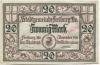 Freiburg - Stadt - 1.11.1918 - 20 Mark 