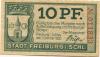 Freiburg (heute: PL-Swiebodzice) - Stadt - 1.10.1920 - 10 Pfennig 