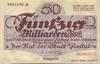 Freital - Stadt - 30.10.1923 - 50 Milliarden Mark 