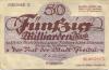 Freital - Stadt - 30.10.1923 - 50 Milliarden Mark 