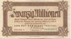 Freital - Stadt - 24.9.1923 - 20 Millionen Mark 