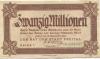Freital - Stadt - 24.9.1923 - 20 Millionen Mark 
