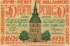 Friedrichstadt - Stadt - 27./28.8.1921 - 50 Pfennig 
