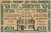 Friedrichstadt - Stadt - 27./28.8.1921 - 75 Pfennig 