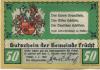 Frücht - Gemeinde - 1.1.1922 - 50 Pfennig 