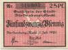 Fürstenberg - Stadt - 1.7.1920 - 25 Pfennig 