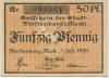 Fürstenberg - Stadt - 1.7.1920 - 50 Pfennig 