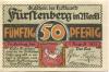 Fürstenberg - Stadt - 1.8.1921 - 50 Pfennig 