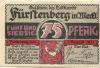 Fürstenberg - Stadt - 1.8.1921 - 75 Pfennig 