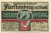Fürstenberg - Stadt - 1.8.1921 - 75 Pfennig 