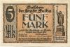 Fulda - Stadt - 17.10.1918 - 1.2.1919 - 5 Mark 