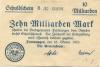 Furtwangen - Stadt - 25.10.1923 - 10 Milliarden Mark 