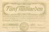 Furtwangen - Stadt - 5.11.1923 - 5 Milliarden Mark 