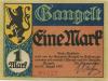 Gangelt - Gemeinde - 21.8.1921 - 1 Mark 