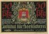 Geestemünde (heute: Bremerhaven) -Institut für Seefischerei - - 24.11.1921 - 50 Pfennig 