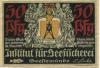 Geestemünde (heute: Bremerhaven) -Institut für Seefischerei - - 24.11.1921 - 50 Pfennig 