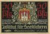 Geestemünde (heute: Bremerhaven) -Institut für Seefischerei - - 24.11.1921 - 50 Pfennig 