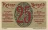 Geislingen - Stadt - Oktober 1918 - 1.10.1920 - 25 Pfennig 
