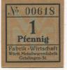 Geislingen - Württembergische Metallwarenfabrik, Fabrik-Wirtschaft -  - 31.12.1920 - 1 Pfennig 