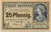 Geldern - Stadt - 30.3.1921 - 25 Pfennig 