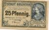 Geldern - Stadt - 30.3.1921 - 25 Pfennig 