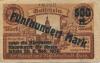 Gera - Stadt - 25.9.1922 - 8.11.1922 - 500 Mark 