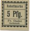 Gerbstedt - Osske, F. - -- - 5 Pfennig 