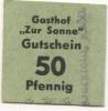 Gersfeld - Gasthof zur Sonne - -- - 50 Pfennig 
