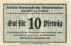 Giersdorf (heute: PL-Galazczyce) - Gräflich von Sierstorpffsche Güterdirektion - - 31.12.1922 - 10 Pfennig