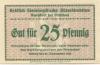Giersdorf (heute: PL-Galazczyce) - Gräflich von Sierstorpffsche Güterdirektion - - 31.12.1922 - 25 Pfennig