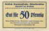 Giersdorf (heute: PL-Galazczyce) - Gräflich von Sierstorpffsche Güterdirektion - - 31.12.1922 - 50 Pfennig