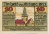 Gießen - Gießener Briefmarken-, Ansichtskarten- und Notgeldausstellung - 2.- 4.7.1921 - 10 Pfennig
