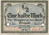 Glogau (heute: PL-Glogow) - Stadt - - 31.12.1918 - 1/2 Mark
