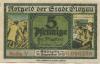 Glogau (heute: PL-Glogow) - Stadt - - 31.12.1920 - 5 Pfennig 