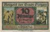 Glogau (heute: PL-Glogow) - Stadt - - 31.12.1920 - 10 Pfennig 