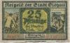 Glogau (heute: PL-Glogow) - Stadt - - 31.12.1920 - 25 Pfennig